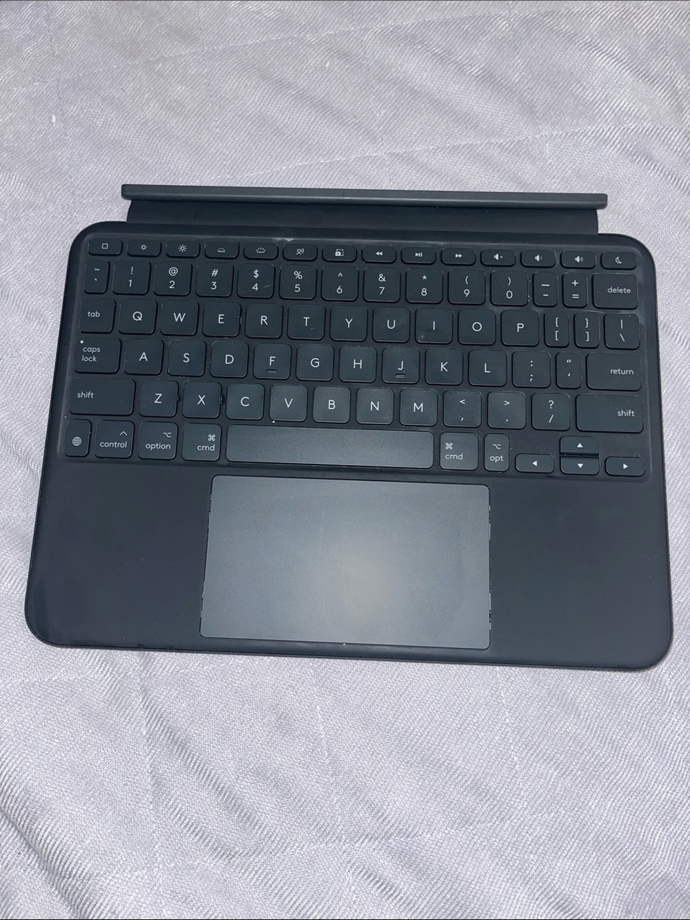 Logitech Black Tablet Keyboard with Built-in Trackpad - no case